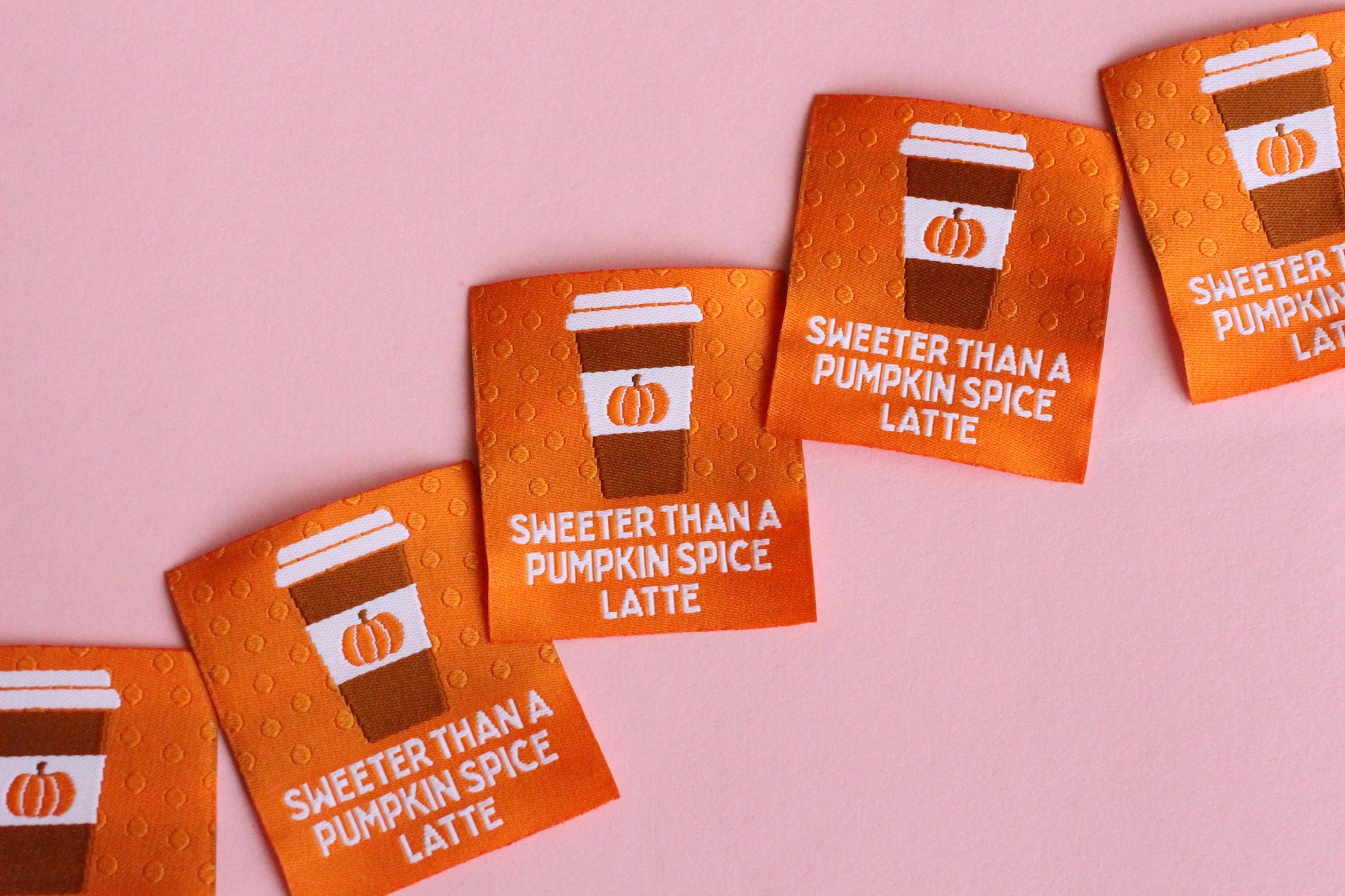 AUTUMN / FALL SPECIAL PACK | Pumpkin Themed Mixed Pack of Woven Sewing Labels (6 Pack) - The Cosy Club Handmade