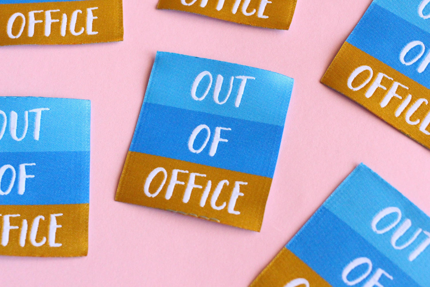 SEASIDE PACK | Beach-Themed Woven Sewing Labels: Seaside Pack of 6 cute fabric tags for handmade projects, fun summer clothes labels - The Cosy Club Handmade