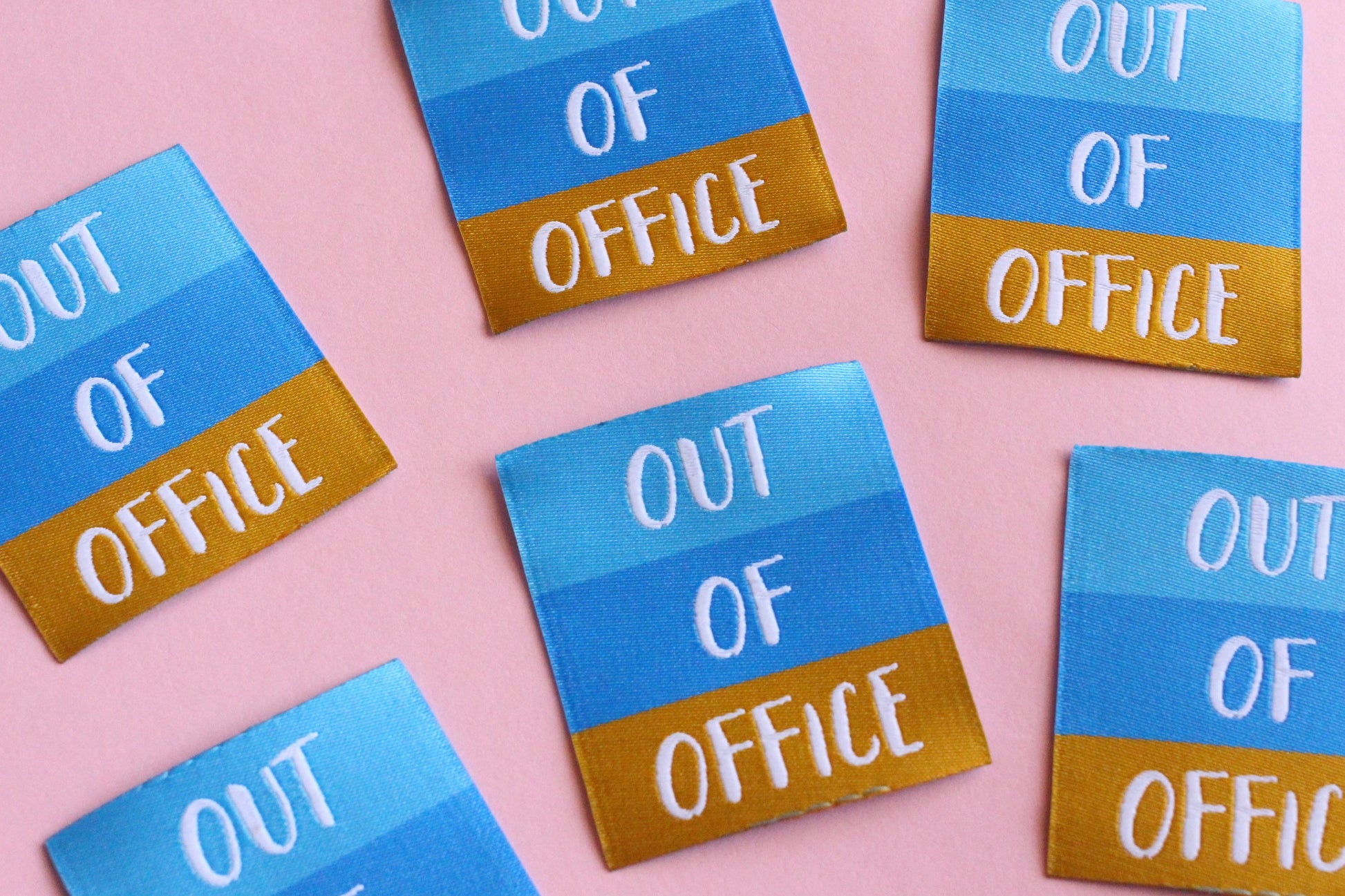 SEASIDE PACK | Beach-Themed Woven Sewing Labels: Seaside Pack of 6 cute fabric tags for handmade projects, fun summer clothes labels - The Cosy Club Handmade