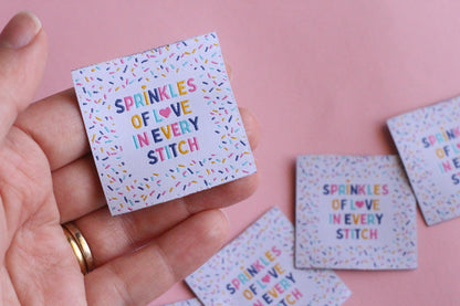 SEASIDE PACK | Beach-Themed Woven Sewing Labels: Seaside Pack of 6 cute fabric tags for handmade projects, fun summer clothes labels - The Cosy Club Handmade