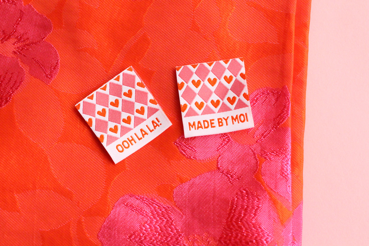 Ooh La La! - 6 Double Sided Woven Labels - The Cosy Club Handmade
