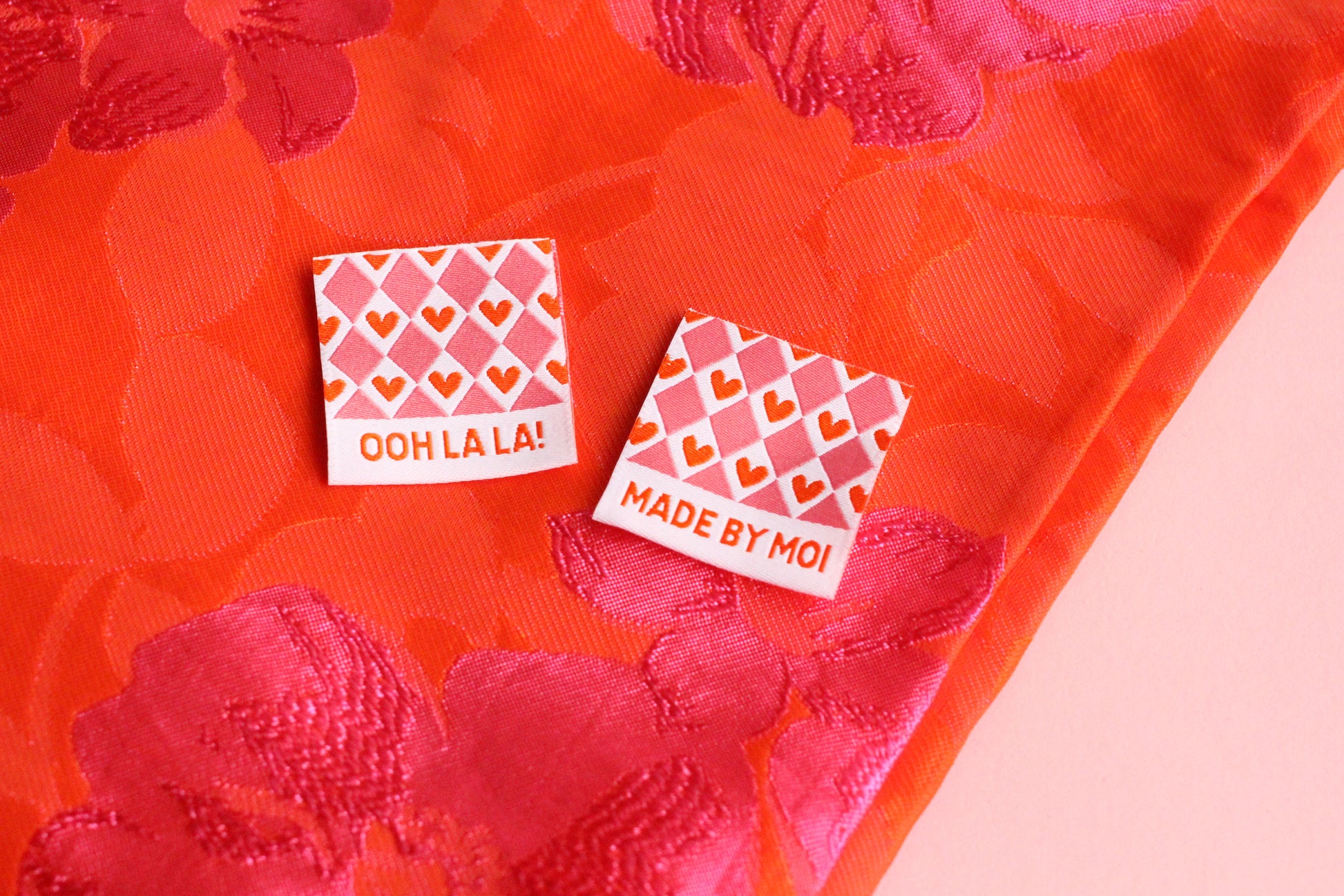 Ooh La La! - 6 Double Sided Woven Labels - The Cosy Club Handmade