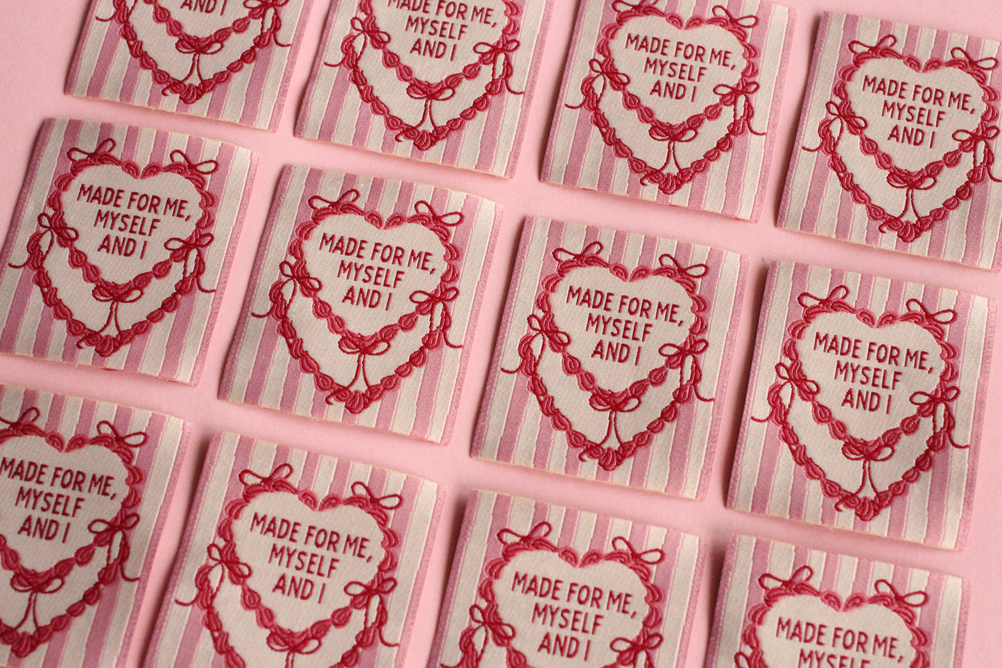 Made for Me, Myself and I - 5 Cake Sewing Labels - The Cosy Club Handmade