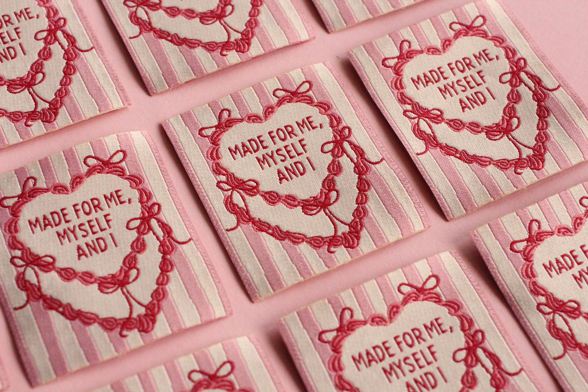 Made for Me, Myself and I - 5 Cake Sewing Labels - The Cosy Club Handmade