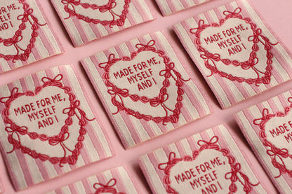 Made for Me, Myself and I - 5 Cake Sewing Labels - The Cosy Club Handmade