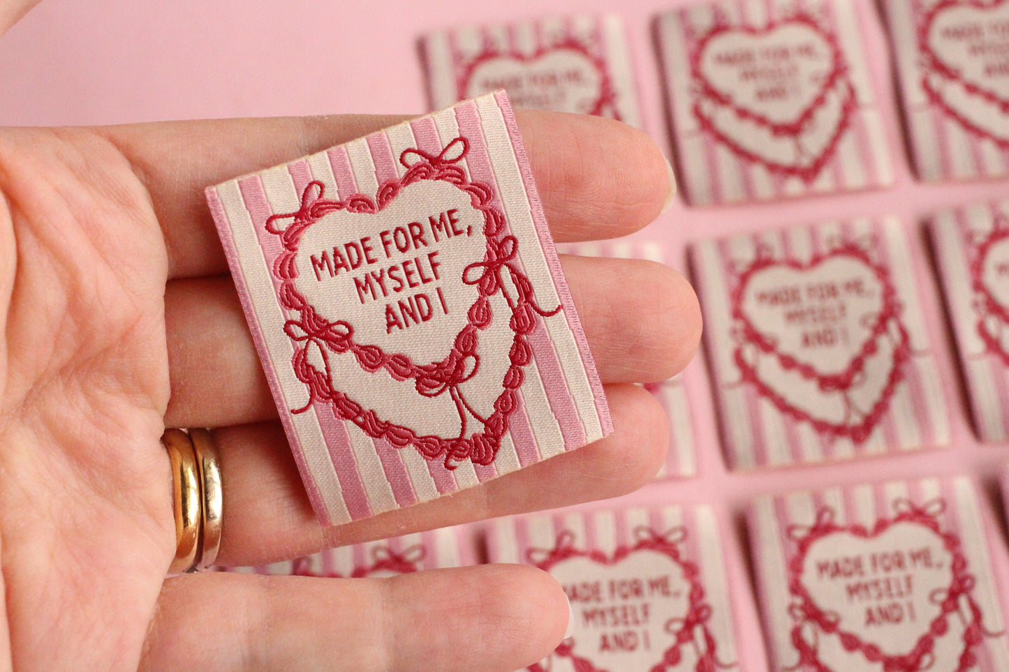 Made for Me, Myself and I - 5 Cake Sewing Labels - The Cosy Club Handmade