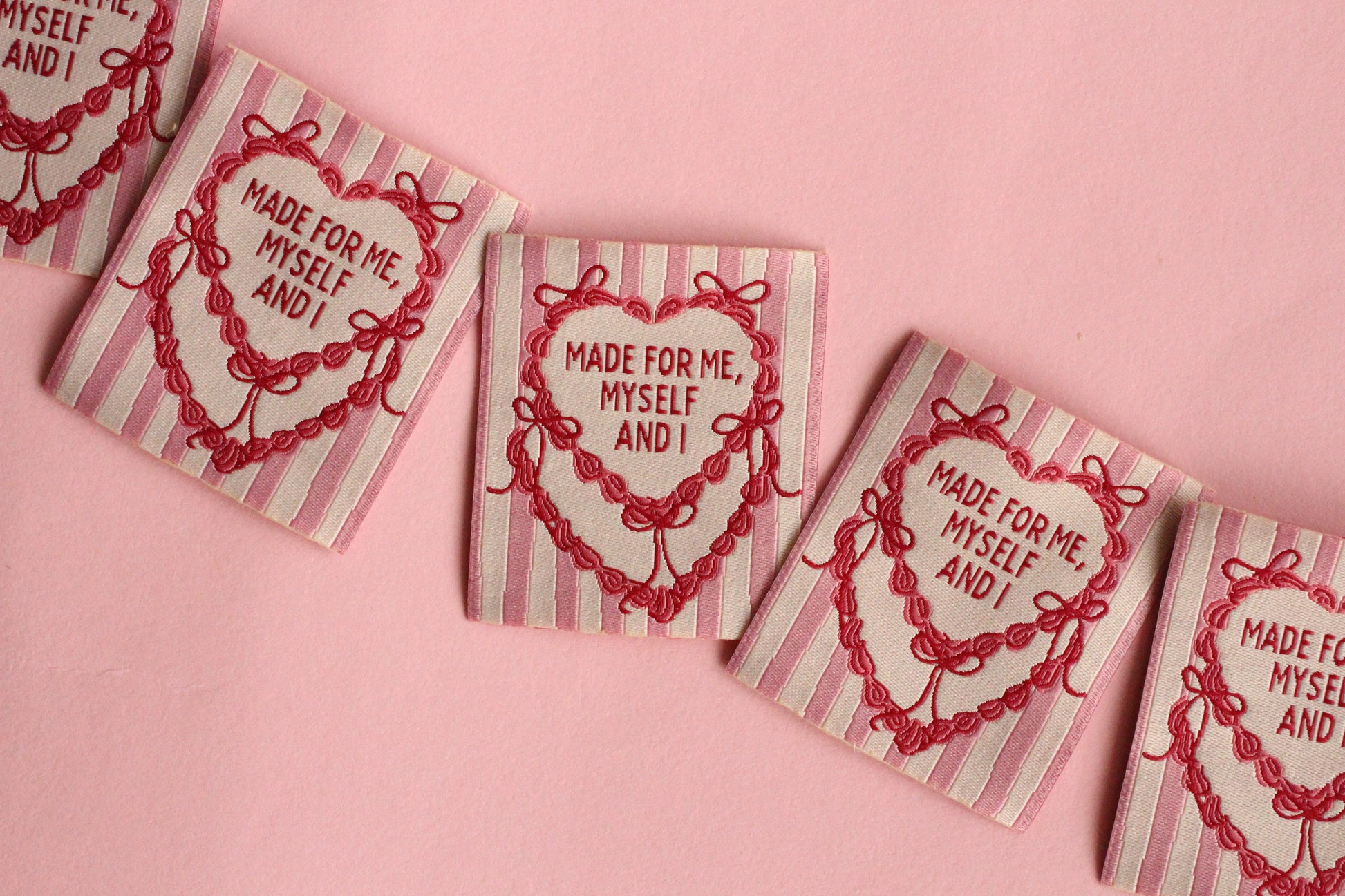 Made for Me, Myself and I - 5 Cake Sewing Labels - The Cosy Club Handmade