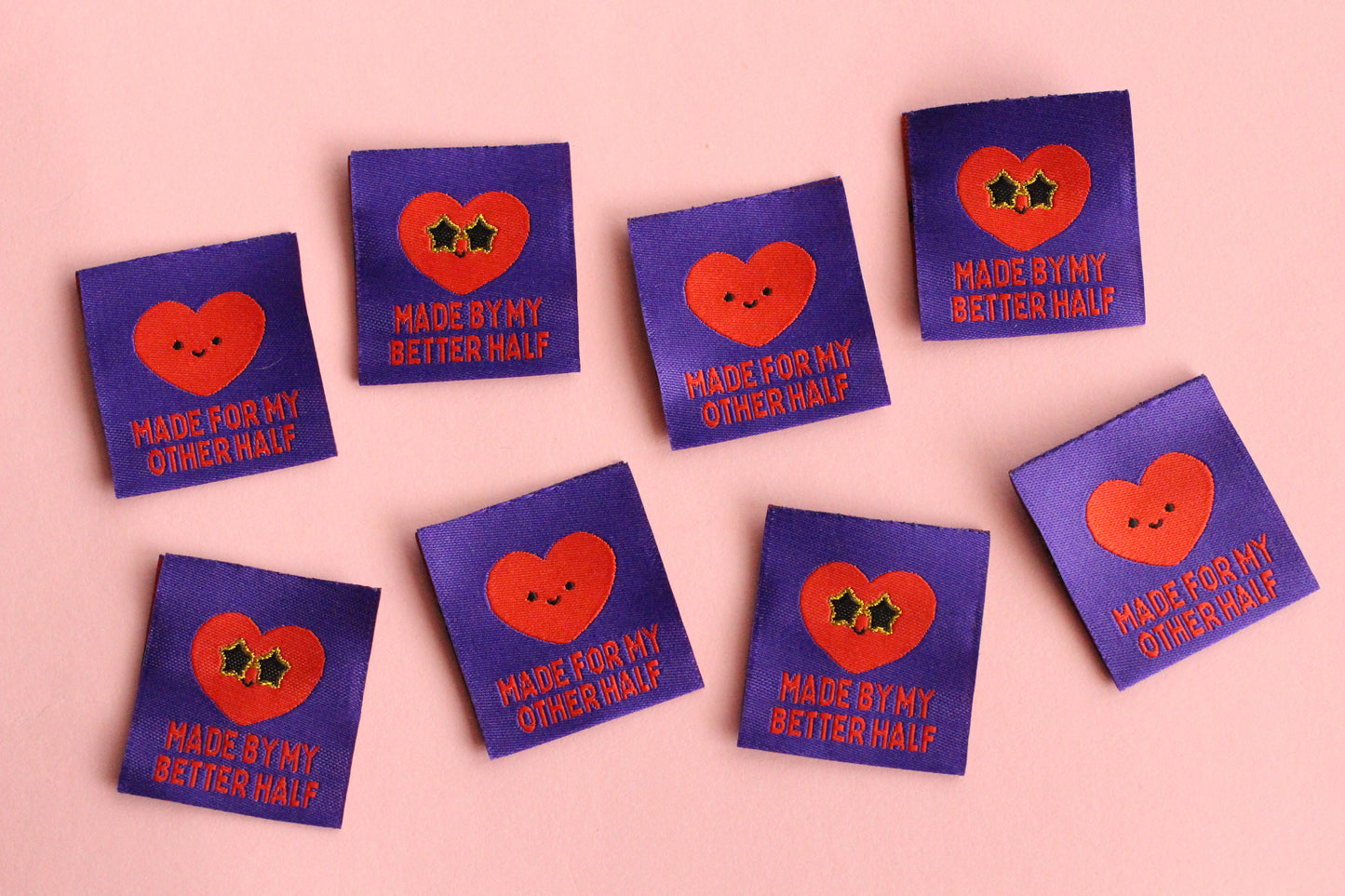 Made for my Other Half - 6 Double Sided Sewing Labels - The Cosy Club Handmade