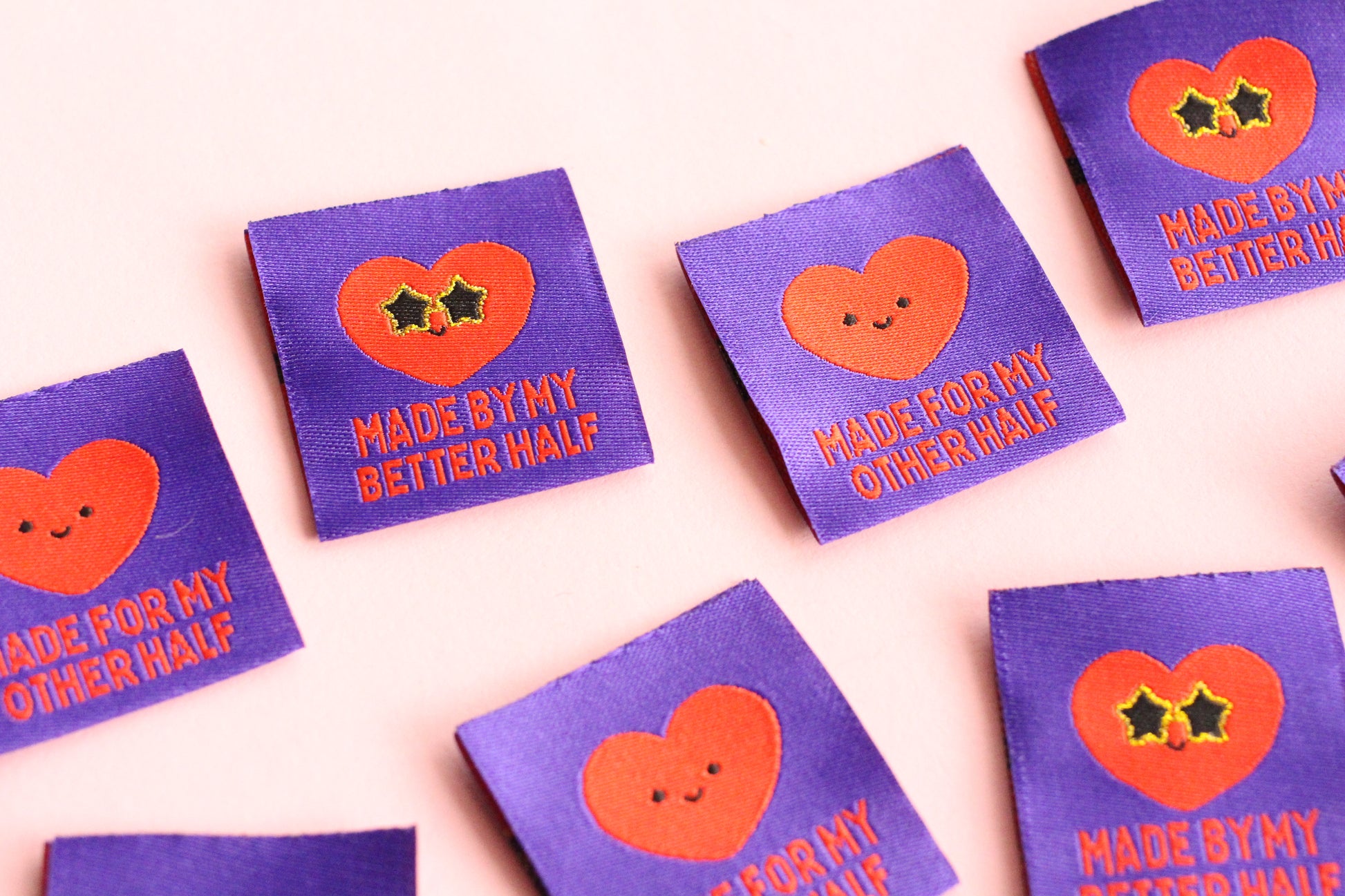 Made for my Other Half - 6 Double Sided Sewing Labels - The Cosy Club Handmade