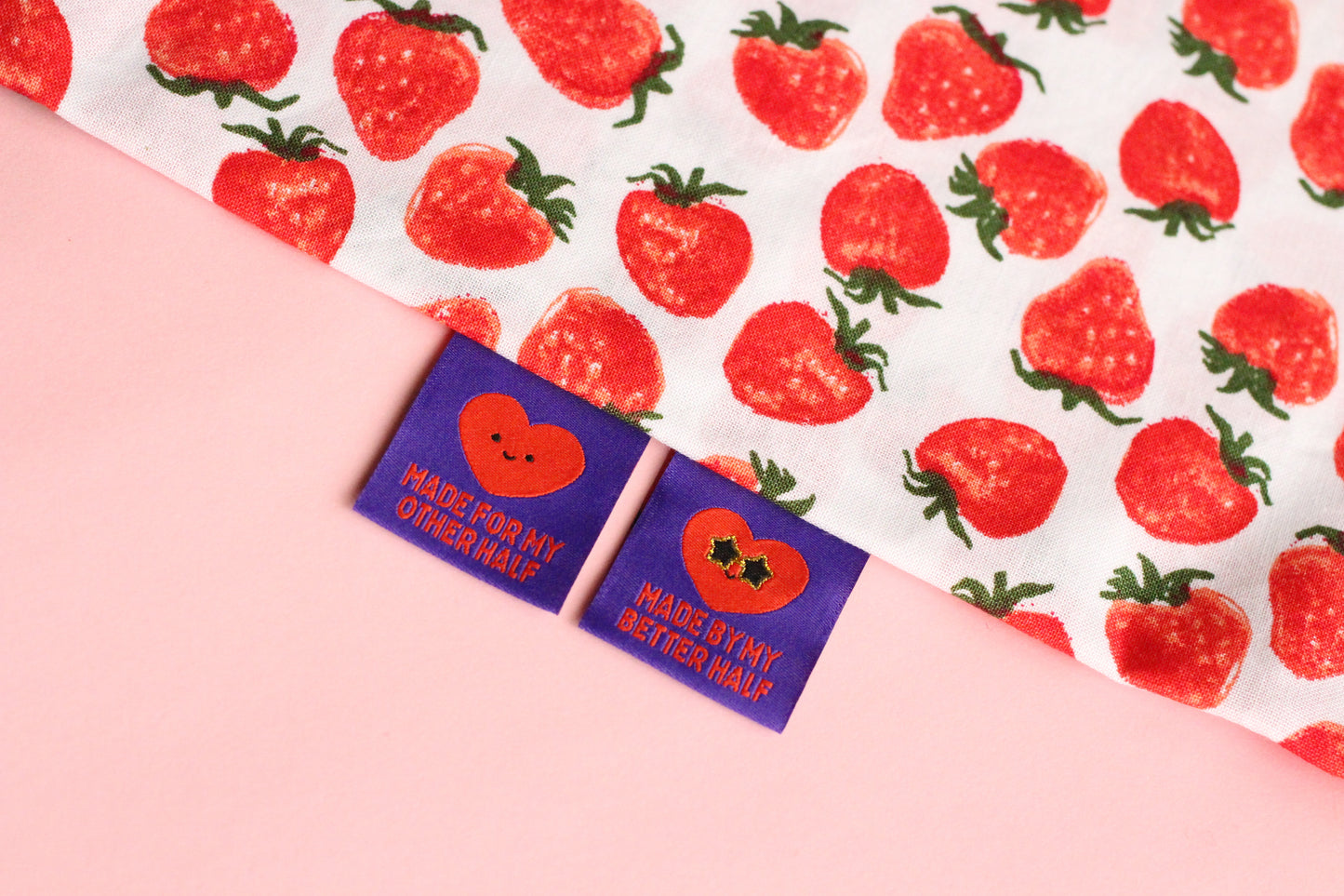 Made for my Other Half - 6 Double Sided Sewing Labels - The Cosy Club Handmade