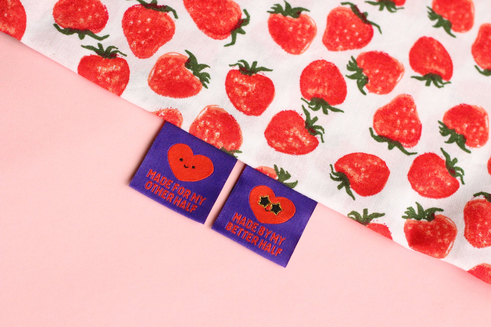 Made for my Other Half - 6 Double Sided Sewing Labels - The Cosy Club Handmade