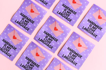 Handmade is my Love Language - 5 Sewing Labels - The Cosy Club Handmade