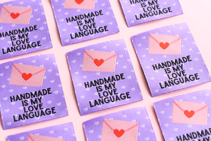 Handmade is my Love Language - 5 Sewing Labels - The Cosy Club Handmade