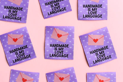 Handmade is my Love Language - 5 Sewing Labels - The Cosy Club Handmade