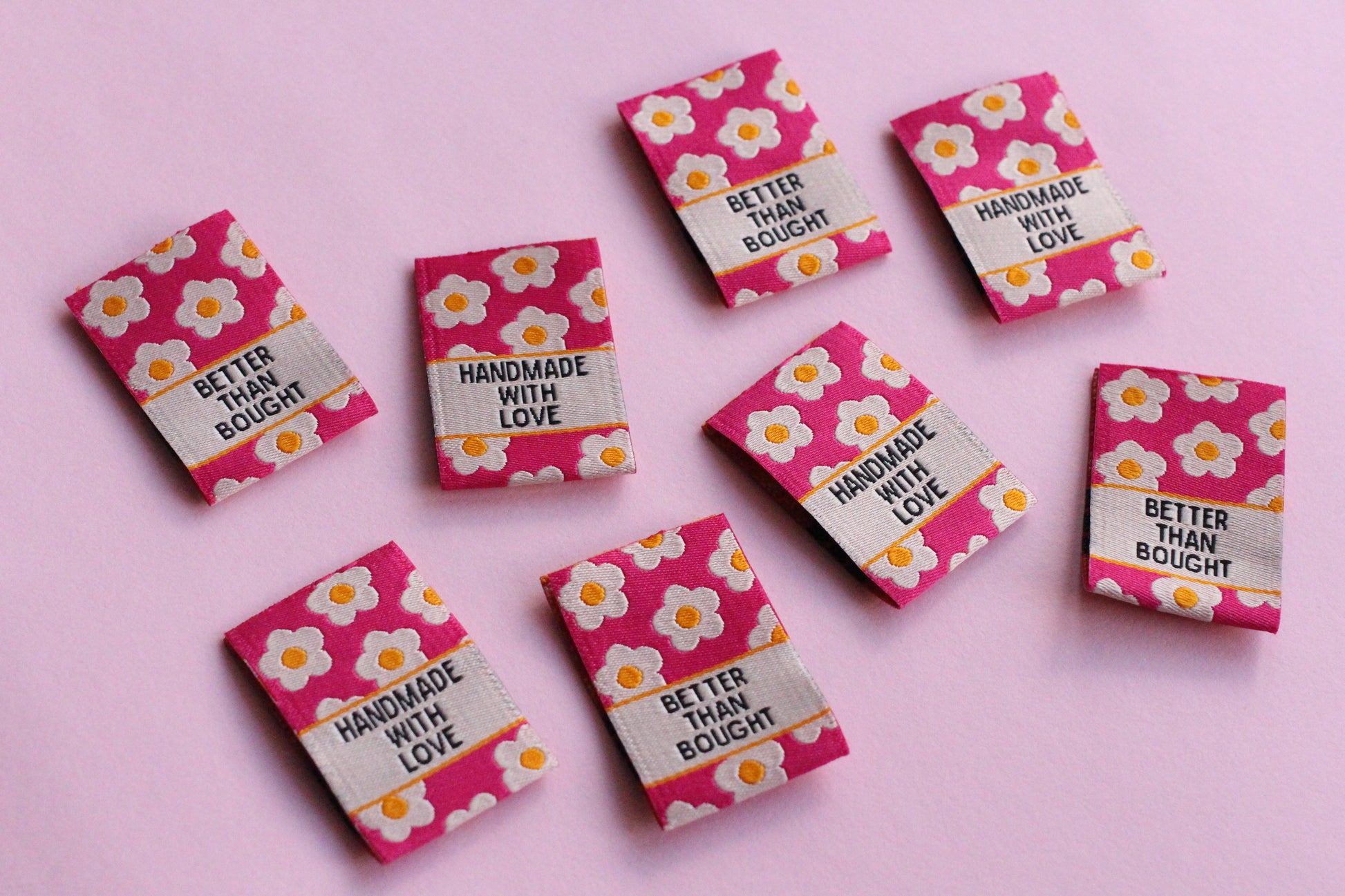 Better than Bought - 6 Double Sided Woven Sewing Labels - The Cosy Club Handmade