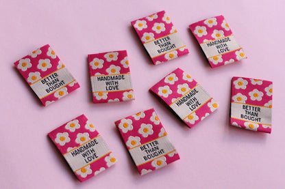 Better than Bought - 6 Double Sided Woven Sewing Labels - The Cosy Club Handmade