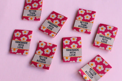 Better than Bought - 6 Double Sided Woven Sewing Labels - The Cosy Club Handmade