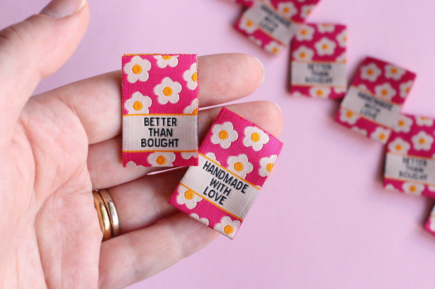 Better than Bought - 6 Double Sided Woven Sewing Labels - The Cosy Club Handmade