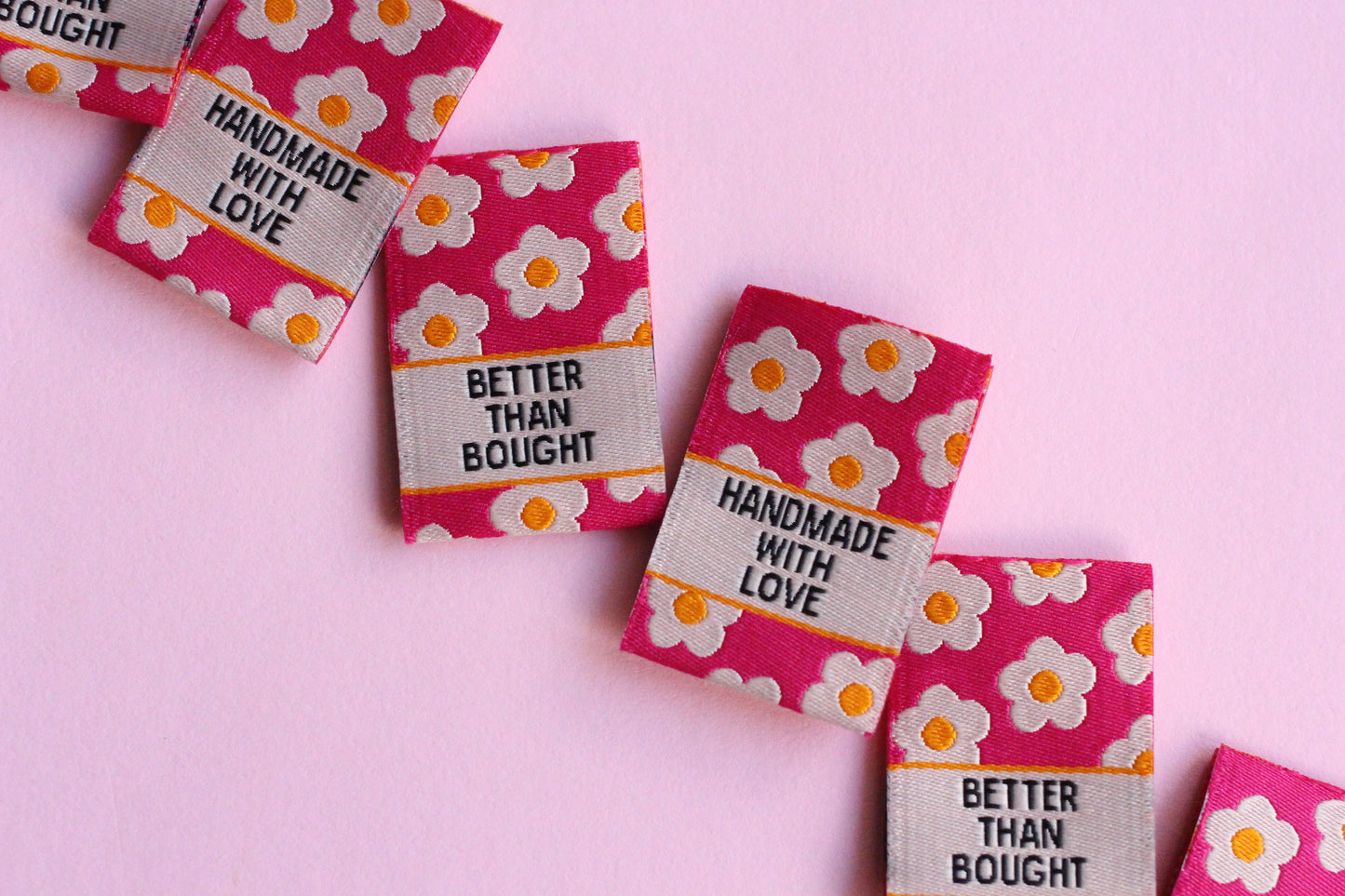 Better than Bought - 6 Double Sided Woven Sewing Labels - The Cosy Club Handmade