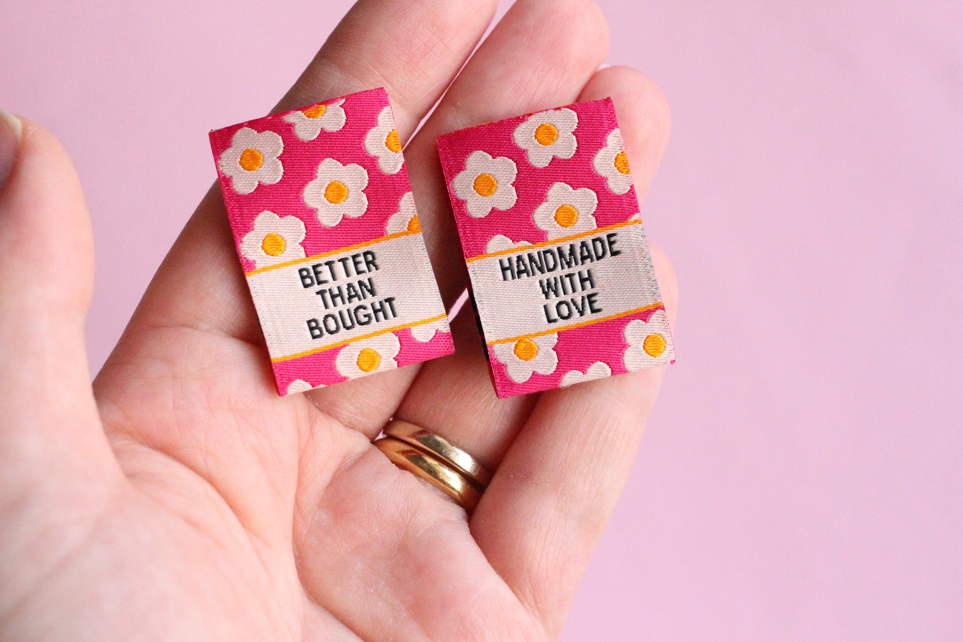 Better than Bought - 6 Double Sided Woven Sewing Labels - The Cosy Club Handmade