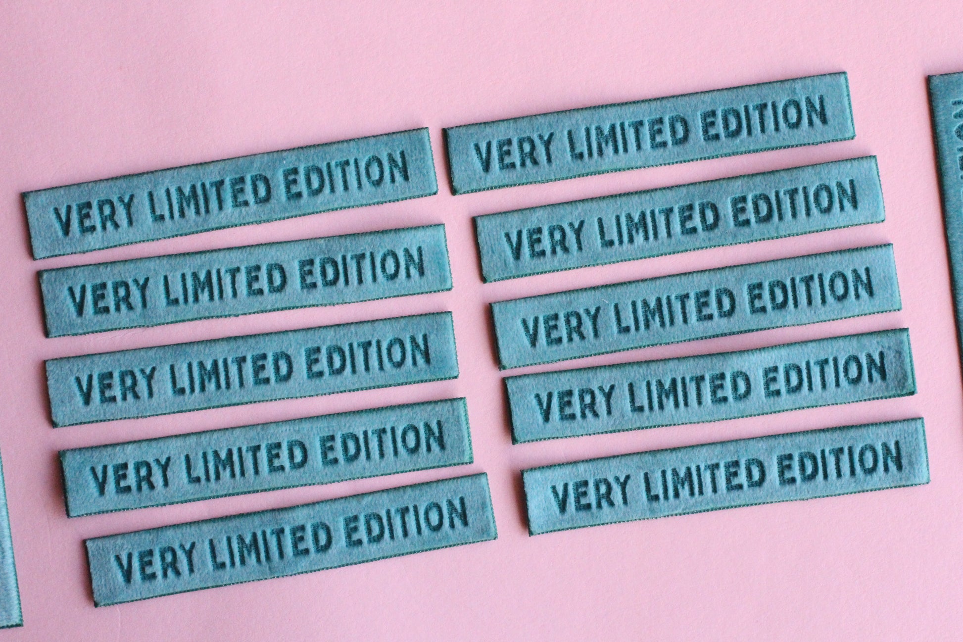 Very Limited Edition - 4 Velvet Sewing Labels - The Cosy Club Handmade