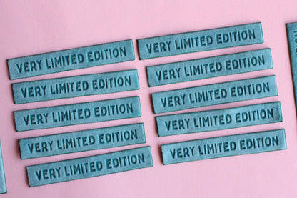 Very Limited Edition - 4 Velvet Sewing Labels - The Cosy Club Handmade