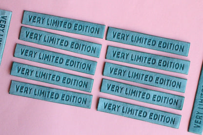 Very Limited Edition - 4 Velvet Sewing Labels - The Cosy Club Handmade