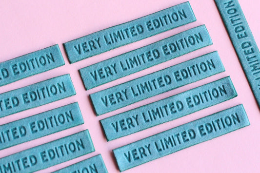 Very Limited Edition - 4 Velvet Sewing Labels - The Cosy Club Handmade