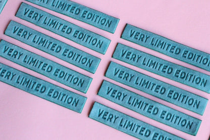Very Limited Edition - 4 Velvet Sewing Labels - The Cosy Club Handmade