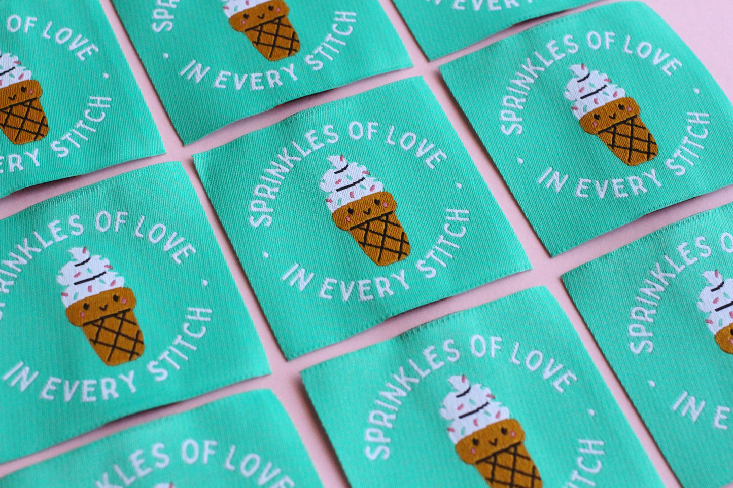 Sprinkles of Love in Every Stitch - 5 Ice Cream Sewing Labels