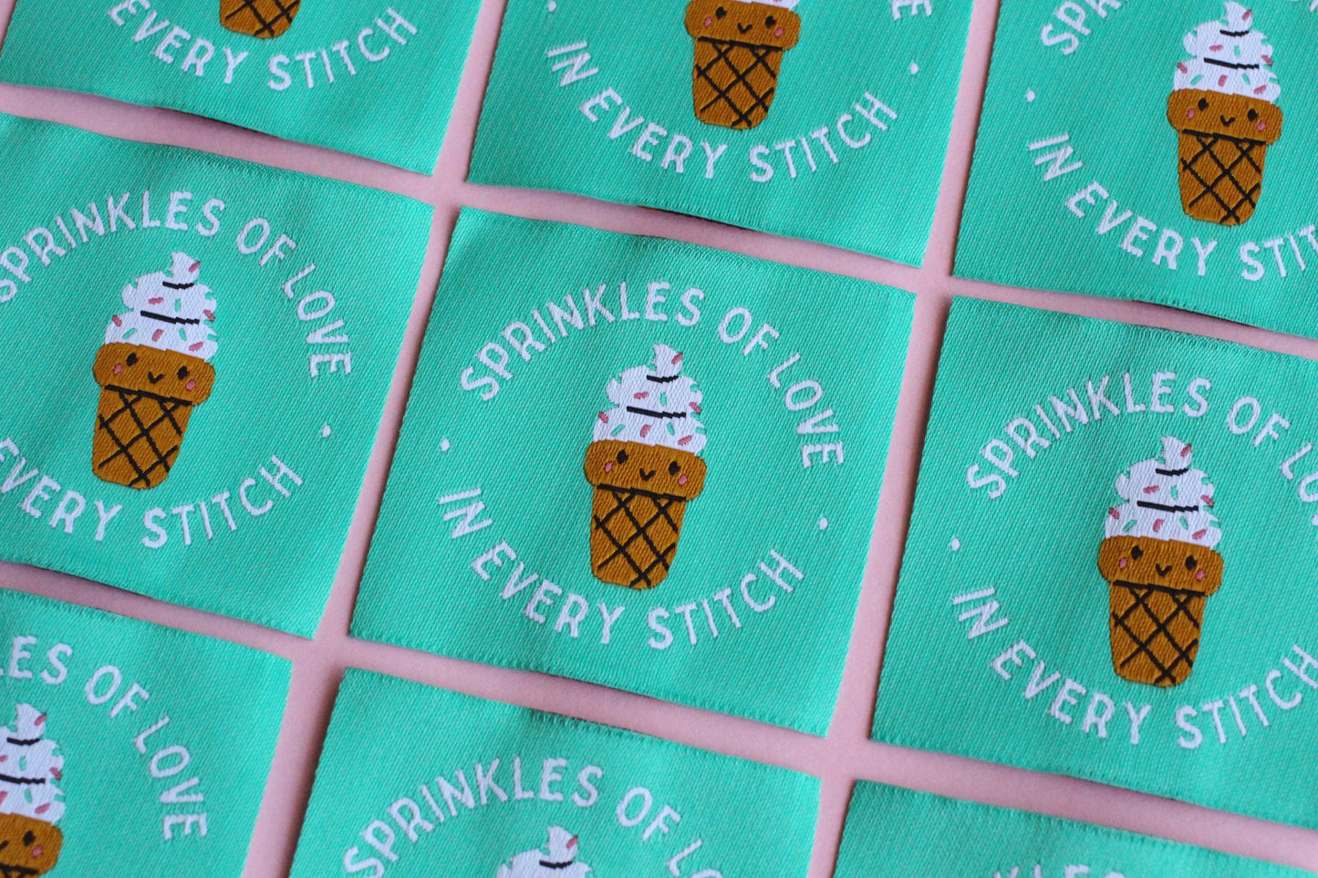 Sprinkles of Love in Every Stitch - 5 Ice Cream Sewing Labels