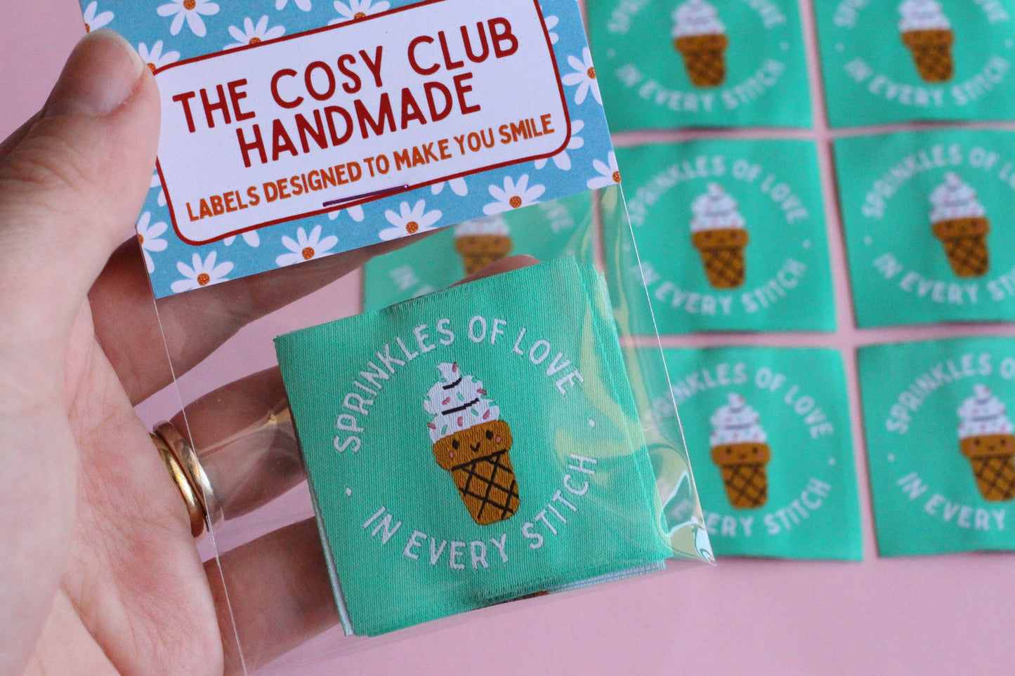 Sprinkles of Love in Every Stitch - 5 Ice Cream Sewing Labels