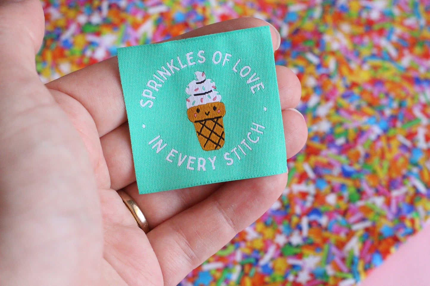 Sprinkles of Love in Every Stitch - 5 Ice Cream Sewing Labels