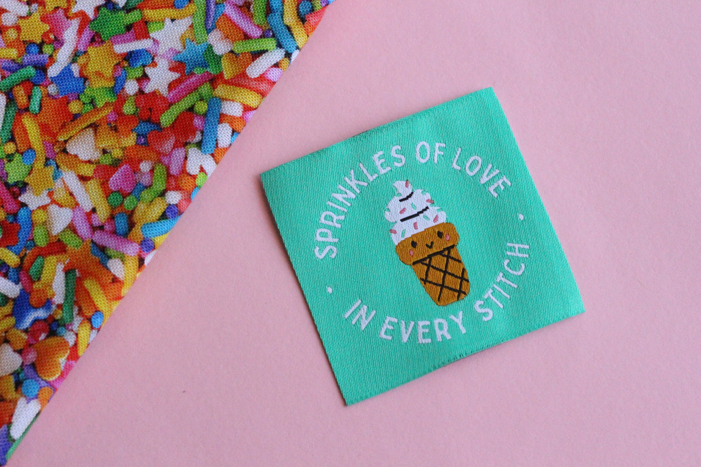 Sprinkles of Love in Every Stitch - 5 Ice Cream Sewing Labels