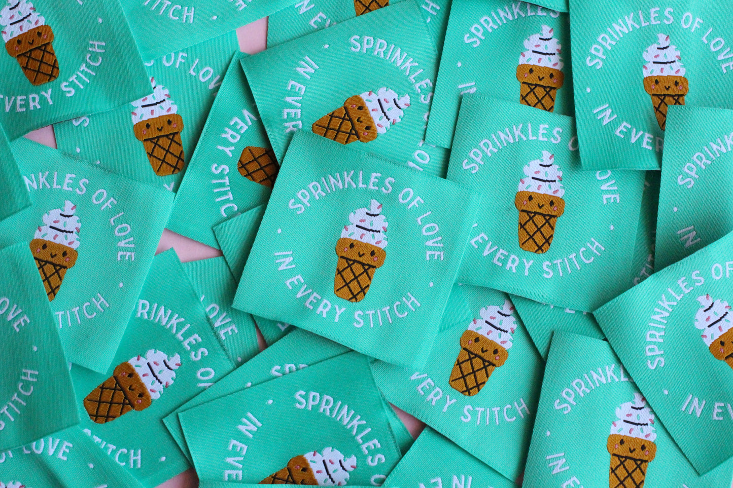 Sprinkles of Love in Every Stitch - 5 Ice Cream Sewing Labels