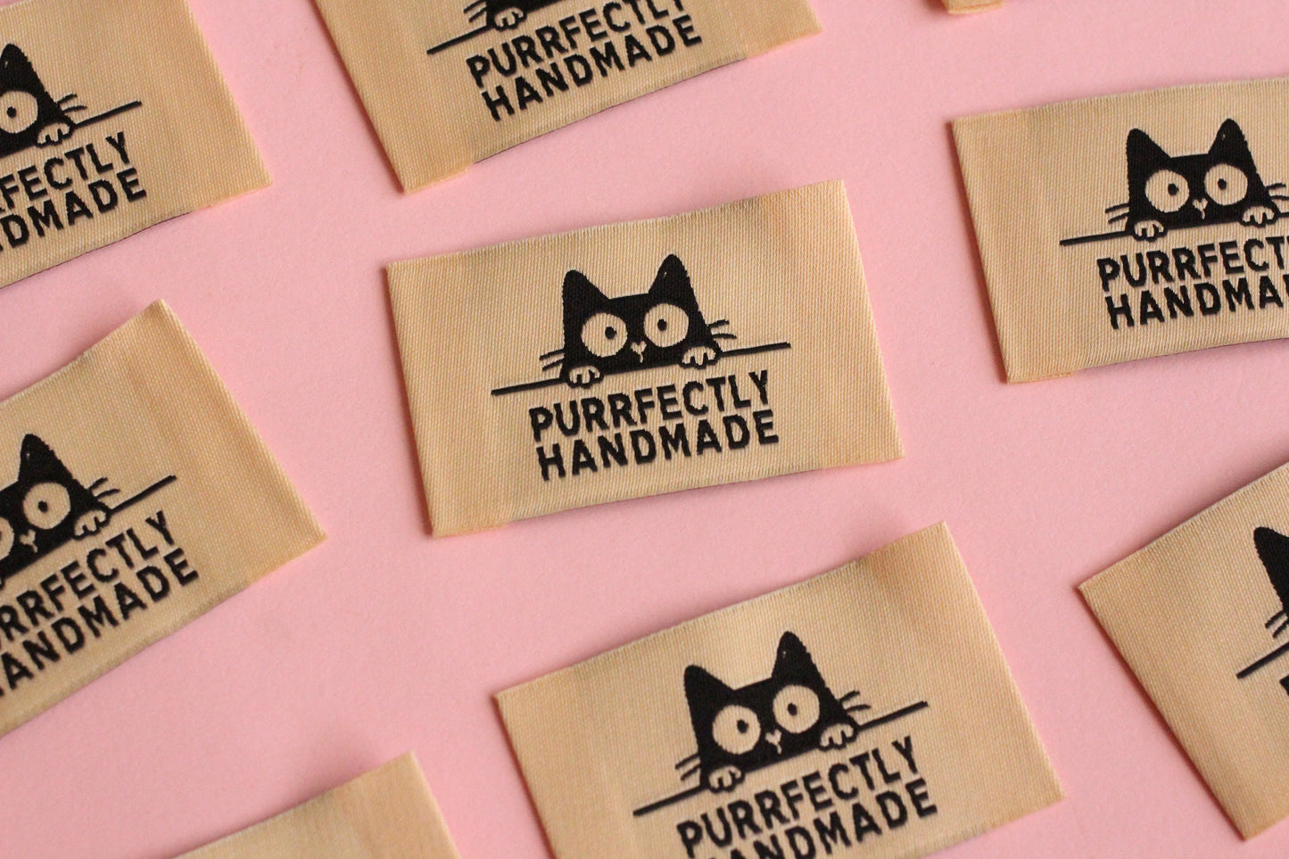 Purrfectly Handmade- 5 Cat Sewing Labels