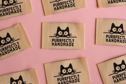 Purrfectly Handmade- 5 Cat Sewing Labels