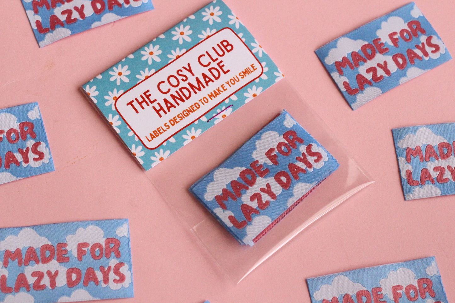 Made for Lazy Days - 5 Sky Blue Sewing Labels