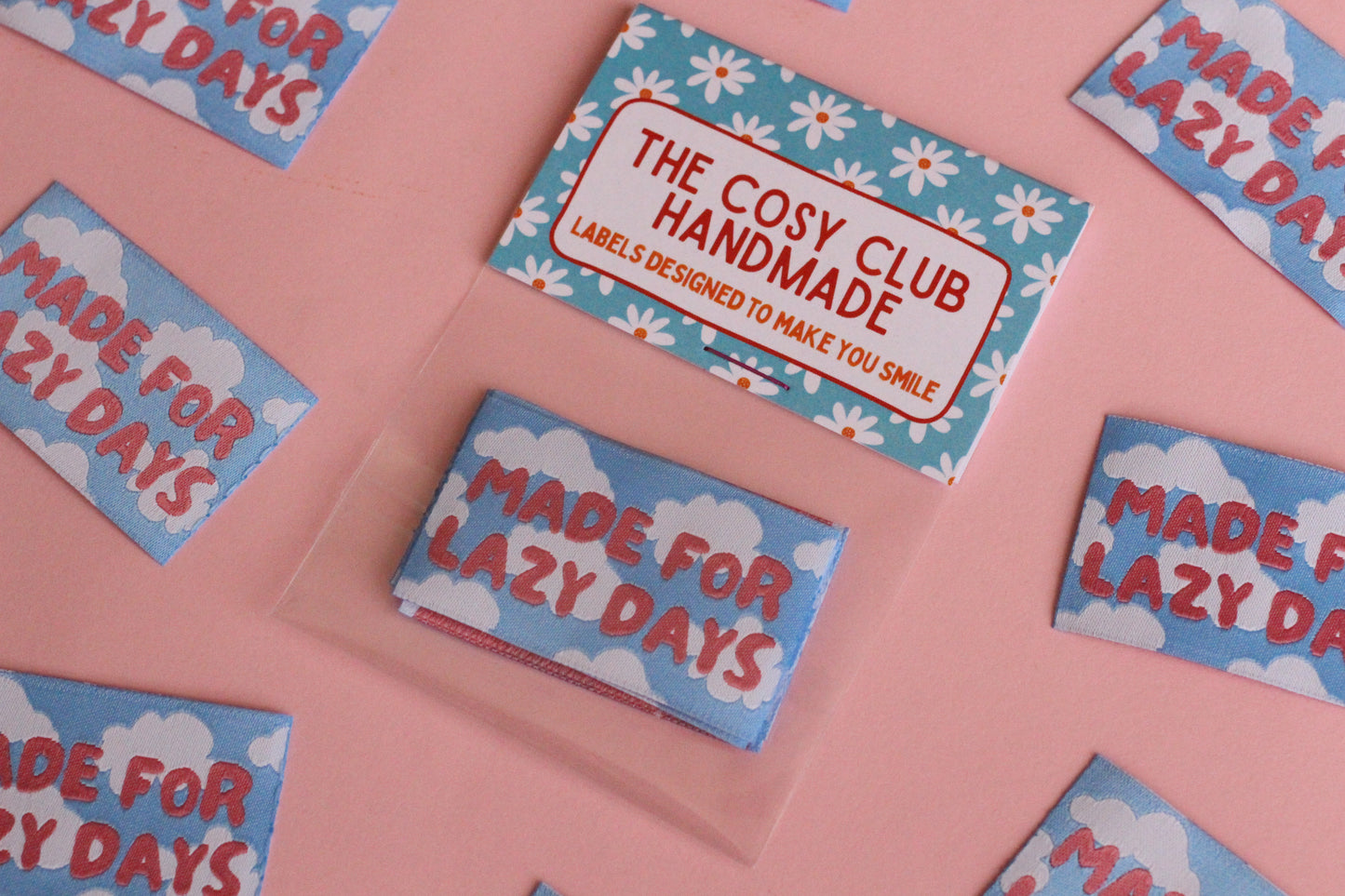 Made for Lazy Days - 5 Sky Blue Sewing Labels