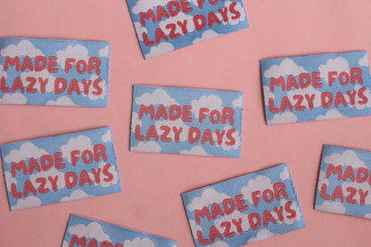 Made for Lazy Days - 5 Sky Blue Sewing Labels