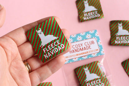 CHRISTMAS MIXED PACK | Woven Sewing Labels (6 Pack) - The Cosy Club Handmade